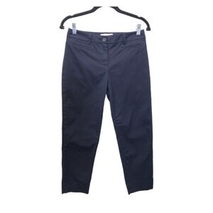 Talbots Petite Pants Women's Size 2P Navy Ankle Straight Leg Workwear